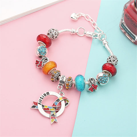 Autism Awareness Luxury Charm Bracelet | The Awareness Store