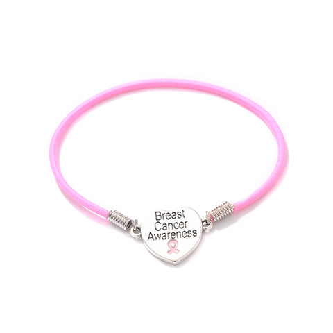 Breast Cancer Awareness Stretch Bracelet