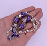 Alzheimer's Awareness Luxury Charm Bracelet