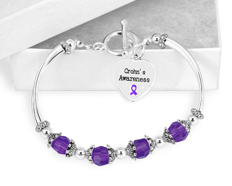 Crohn's Awareness Toggle Bracelet