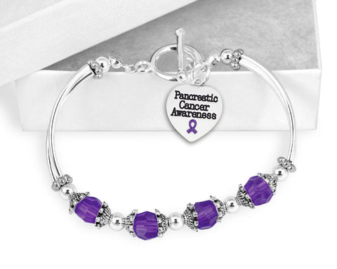 Pancreatic Cancer Awareness Toggle Bracelet - The Awareness Store