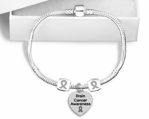 Brain Cancer Snake Chain Bracelet - The Awareness Store