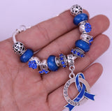 Colon Cancer Awareness Luxury Charm Bracelet