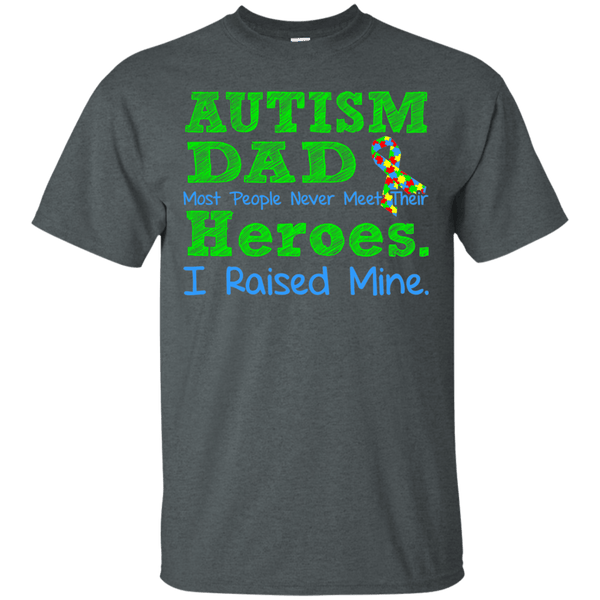 ALLNTRENDS Men's Autism Dad Awareness T-Shirt - Supportive Shirt For Fathers Of Autistic Children
