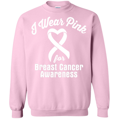 I Wear Pink For Breast Cancer Sweatshirt - The Awareness Store