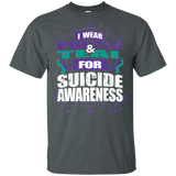 I Wear Teal & Purple for Suicide Awareness! T-shirt