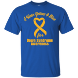 I Wear Yellow & Blue For Down Syndrome Awareness... T-Shirt & Hoodie Collection - The Awareness Store