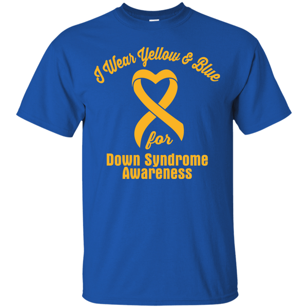 I Wear Yellow & Blue For Down Syndrome Awareness... T-Shirt & Hoodie Collection - The Awareness Store