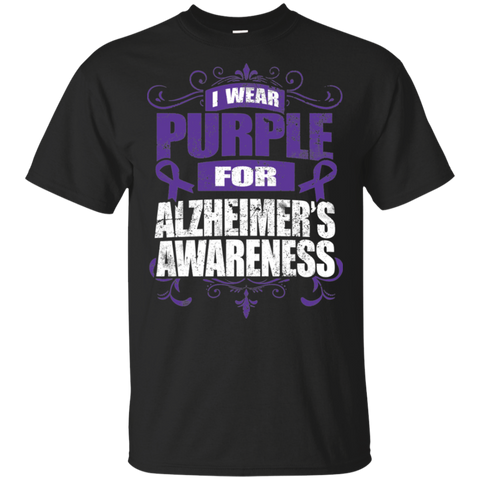 I Wear Purple for Alzheimer's Awareness! T-shirt - The Awareness Store