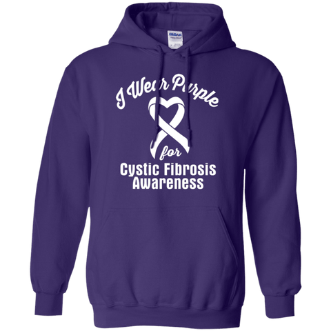 I Wear Purple For Cystic Fibrosis... Hoodie