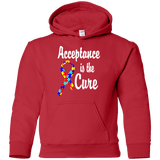 Acceptance is the Cure! Autism Awareness Kids Hoodie