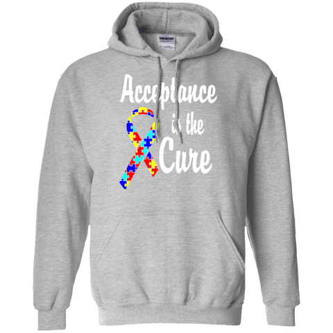 Acceptance is the Cure! Autism Awareness Hoodie - The Awareness Store
