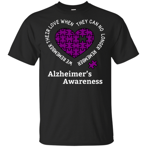 We remember their love! Alzheimer's Awareness T-shirt - The Awareness Store