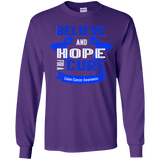 Believe and Hope for a Cure Colon Cancer Awareness Kids Collection - The Awareness Store
