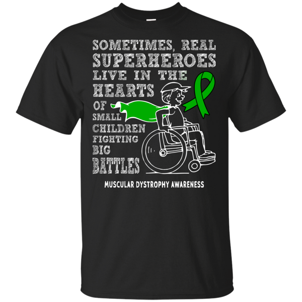 Real Superheroes! Muscular Dystrophy Awareness T-shirt - The Awareness Store
