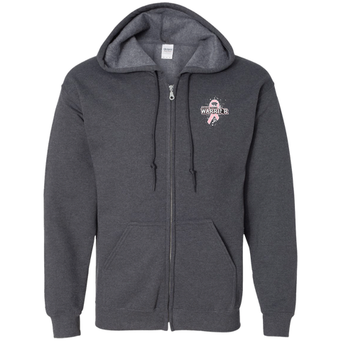 Breast Cancer Warrior! Zip Up Hoodie - The Awareness Store
