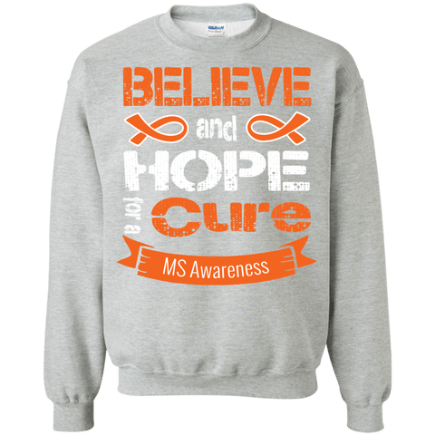 Believe & Hope for a Cure... MS Awareness Long sleeve & Crewneck - The Awareness Store