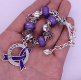 Epilepsy Awareness Luxury Charm Bracelet