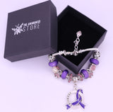 Epilepsy Awareness Luxury Charm Bracelet