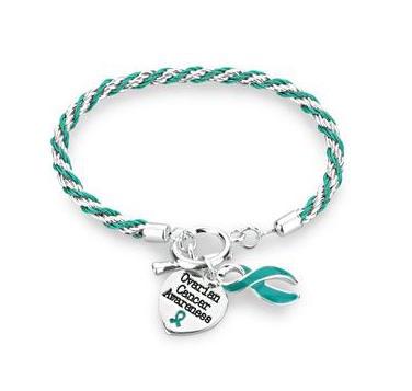 Ovarian Cancer Heart Charm Bracelet - The Awareness Store