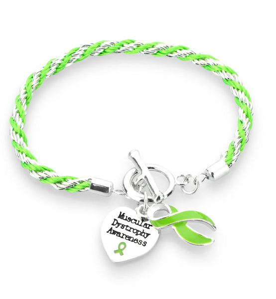 Muscular Dystrophy Heart Charm Bracelet - The Awareness Store