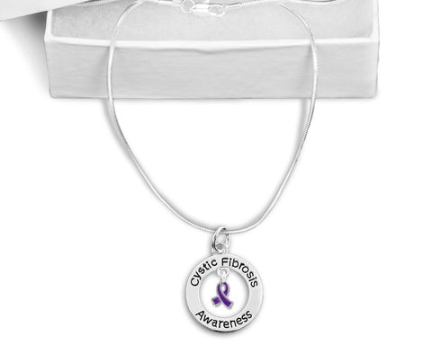 Cystic Fibrosis Awareness Floating Necklace - The Awareness Store