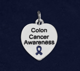 Colon Cancer Heart Charm Bracelet