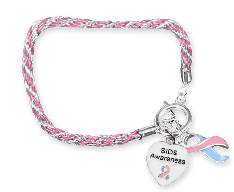 SIDS Heart Charm Bracelet - The Awareness Store
