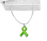 Lymphoma Ribbon Necklace - The Awareness Store