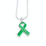 Organ Donors Green Ribbon Necklace - The Awareness Store