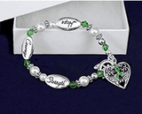 Hope Strength Courage Muscular Dystrophy Awareness Bracelet - The Awareness Store