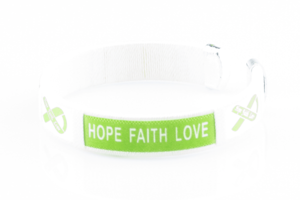 Lymphoma Hope Faith Love Bangle Bracelet - The Awareness Store