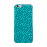 Ovarian Cancer Awareness Ribbon Pattern iPhone Case