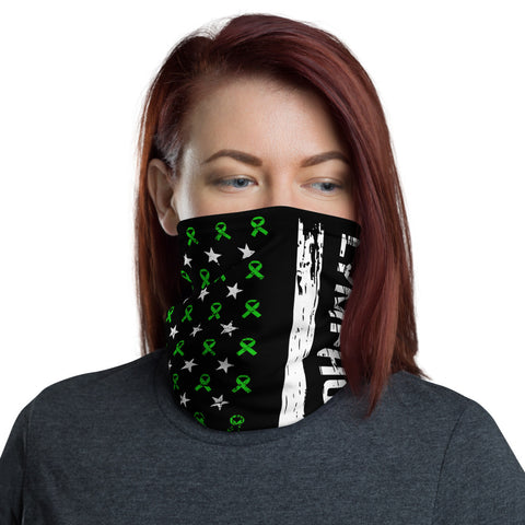 Lymphoma Awareness USA Flag Washable Face Mask / Neck Gaiter - The Awareness Store