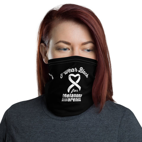 Melanoma Awareness I Wear Black Face Mask / Neck Gaiter - The Awareness Store