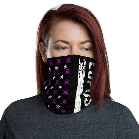 Lupus Awareness USA Flag Washable Face Mask / Neck Gaiter - The Awareness Store