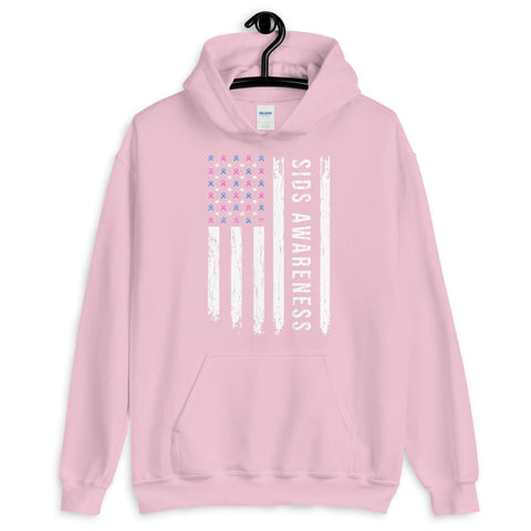 SIDS Awareness USA Flag Hoodie - The Awareness Store