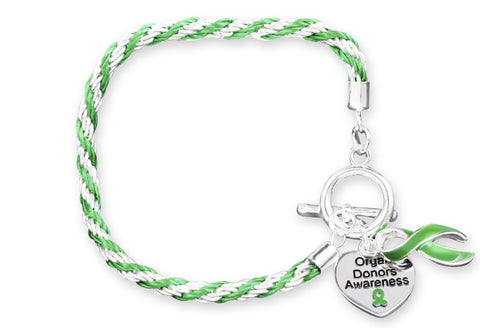 Organ Donors Heart Charm Bracelet - The Awareness Store