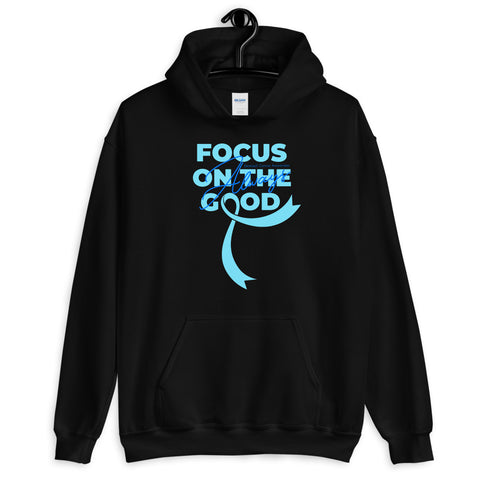 Stomach Cancer Awareness Always Focus on the Good Hoodie - The Awareness Store