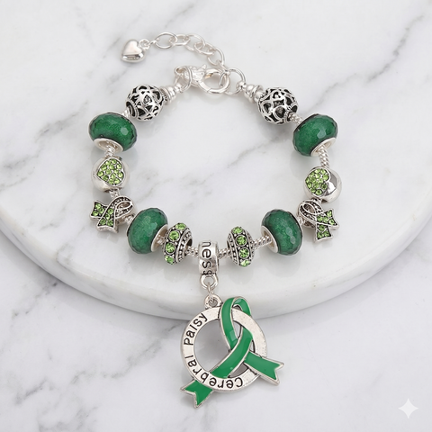 Cerebral Palsy Awareness Luxury Charm Bracelet - The Awareness Store