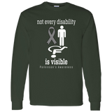 Not every disability is visible! Parkinson's Awareness Long sleeved T-Shirt