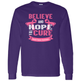 Believe & Hope Breast Cancer Awareness Long Sleeve T-Shirt