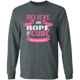 Believe & Hope Breast Cancer Awareness Long Sleeve T-Shirt