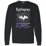 More than meets the Eye! Epilepsy Awareness Long Sleeve T-Shirt - The Awareness Store
