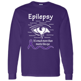 More than meets the Eye! Epilepsy Awareness Long Sleeve T-Shirt - The Awareness Store