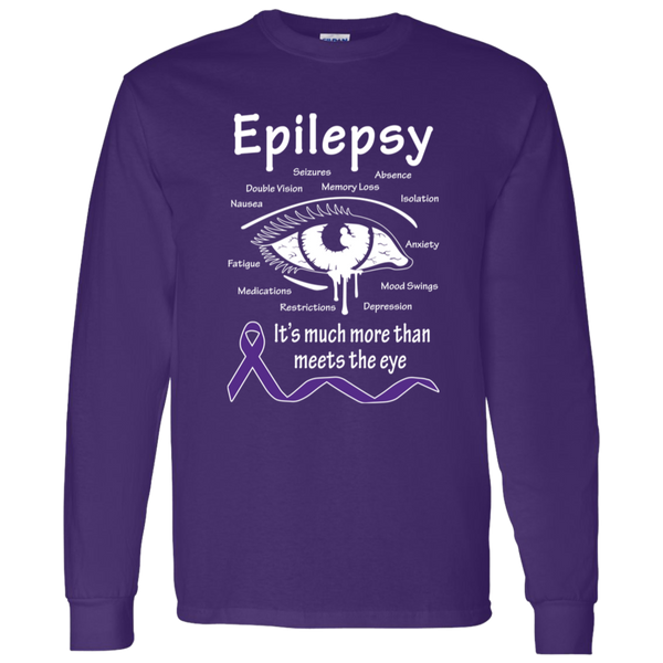 More than meets the Eye! Epilepsy Awareness Long Sleeve T-Shirt - The Awareness Store
