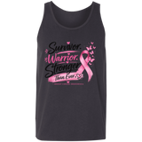 Dark Grey Survivor Warrior Stronger Breast Cancer Awareness unisex Tank