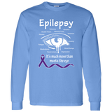 More than meets the Eye! Epilepsy Awareness Long Sleeve T-Shirt - The Awareness Store