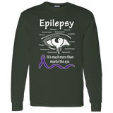 More than meets the Eye! Epilepsy Awareness Long Sleeve T-Shirt - The Awareness Store