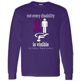 Not every disability is visible! Epilepsy Awareness Long Sleeve T-Shirt